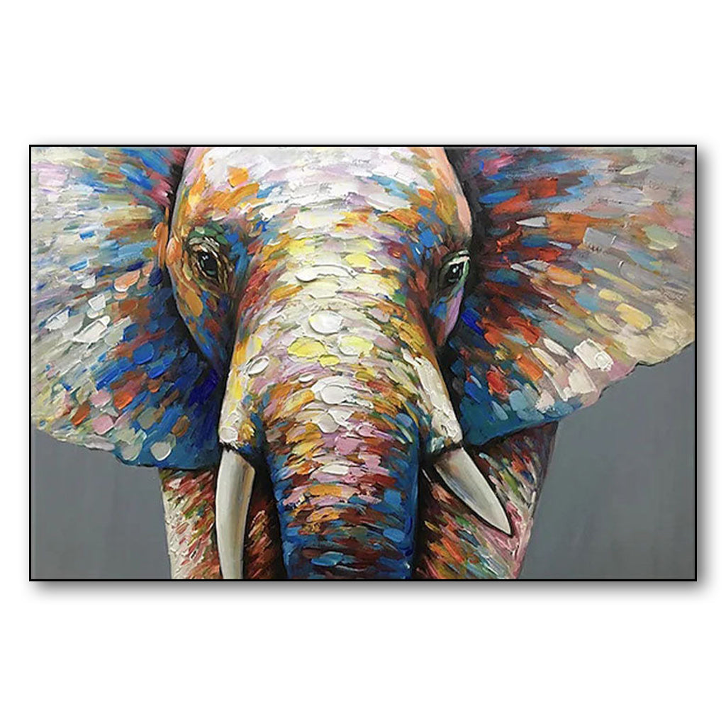 irisleegallery-creations-animals-mother-elephant-colorful-abstract-elephant-oil-painting-textured-wildlife-wall-art-1180056422