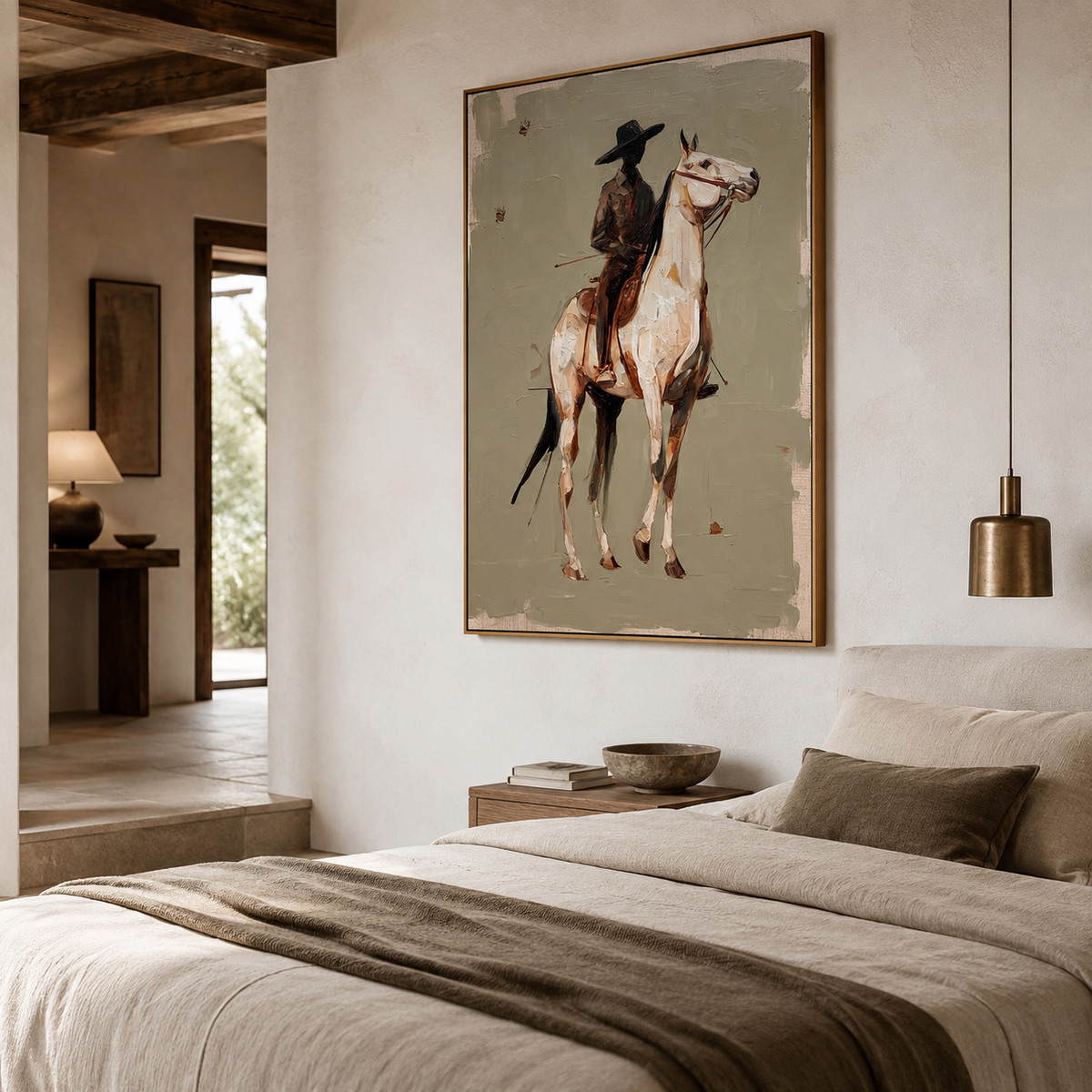 Frontier Whisper – Equestrian Western Figurative Wall Art