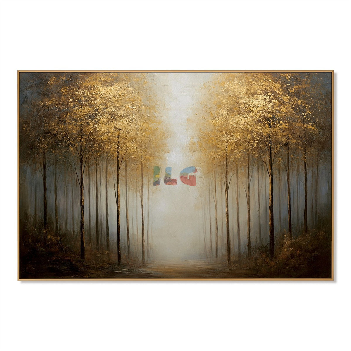 Gilded Forest Passage – Landscape Wall Art