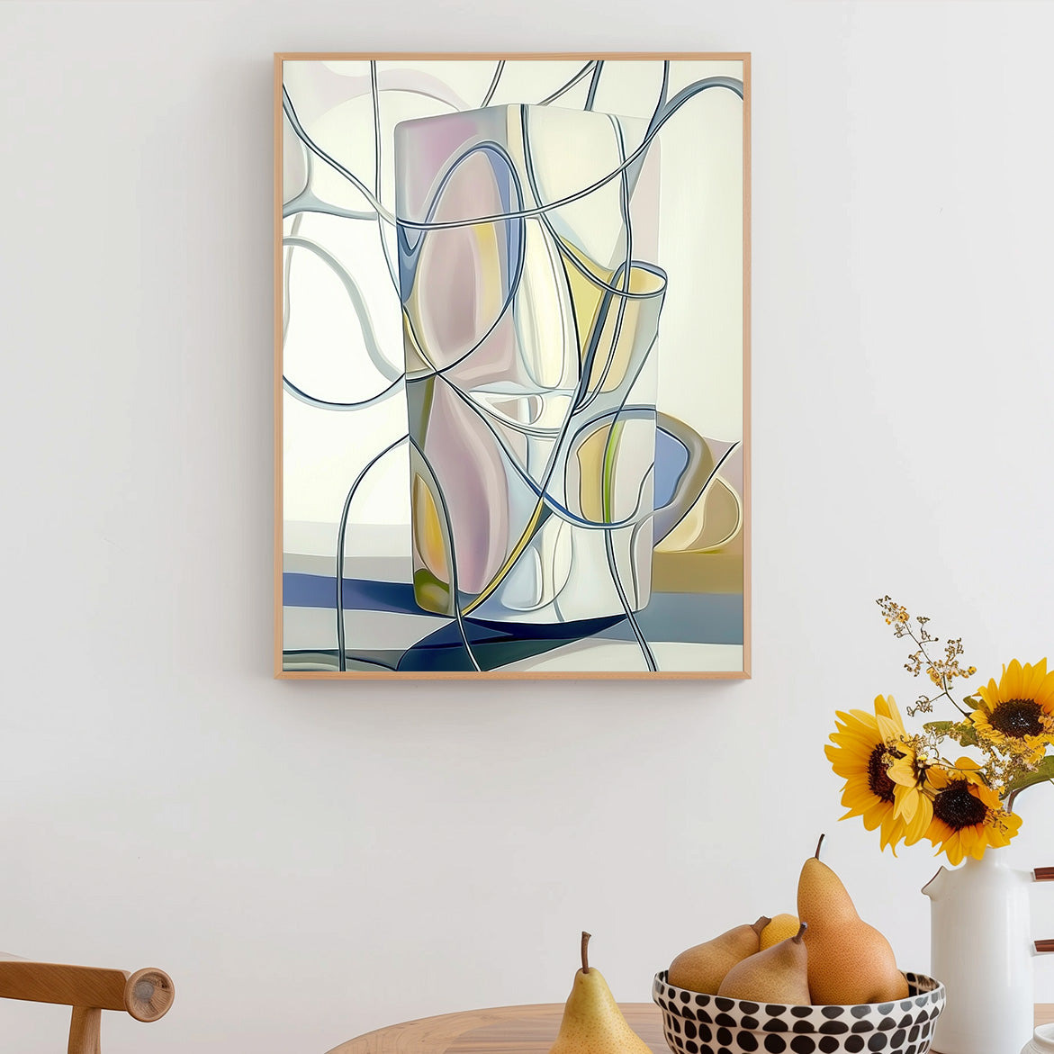 Looping Light - Abstract Geometric Composition – Minimalist Lightform Wall Art