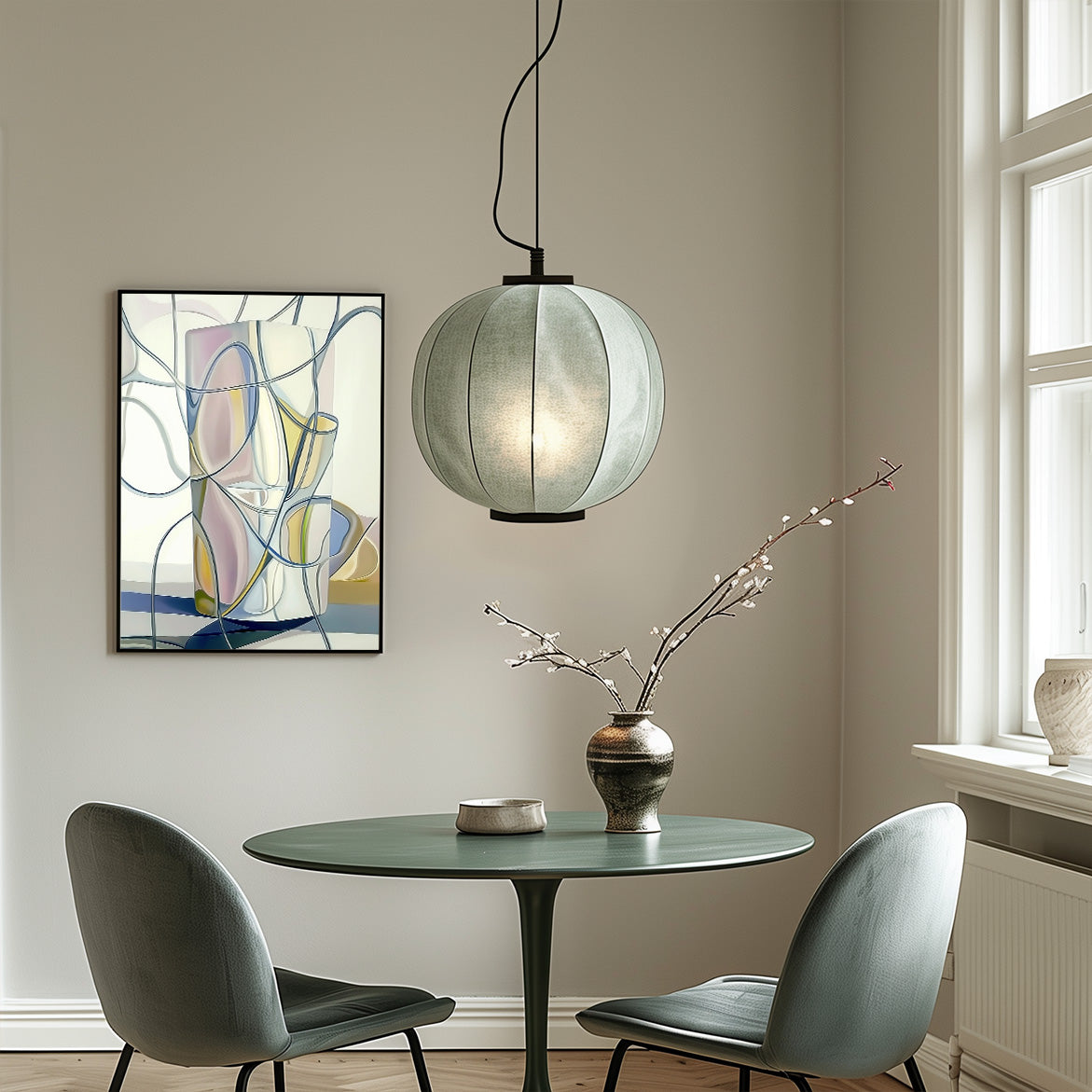 Looping Light - Abstract Geometric Composition – Minimalist Lightform Wall Art