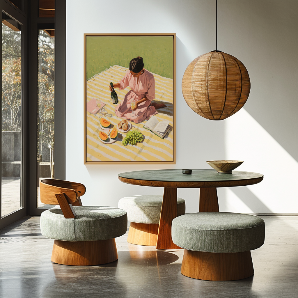 Elevate your home with hand-painted original decor that combines timeless artistry with modern design.