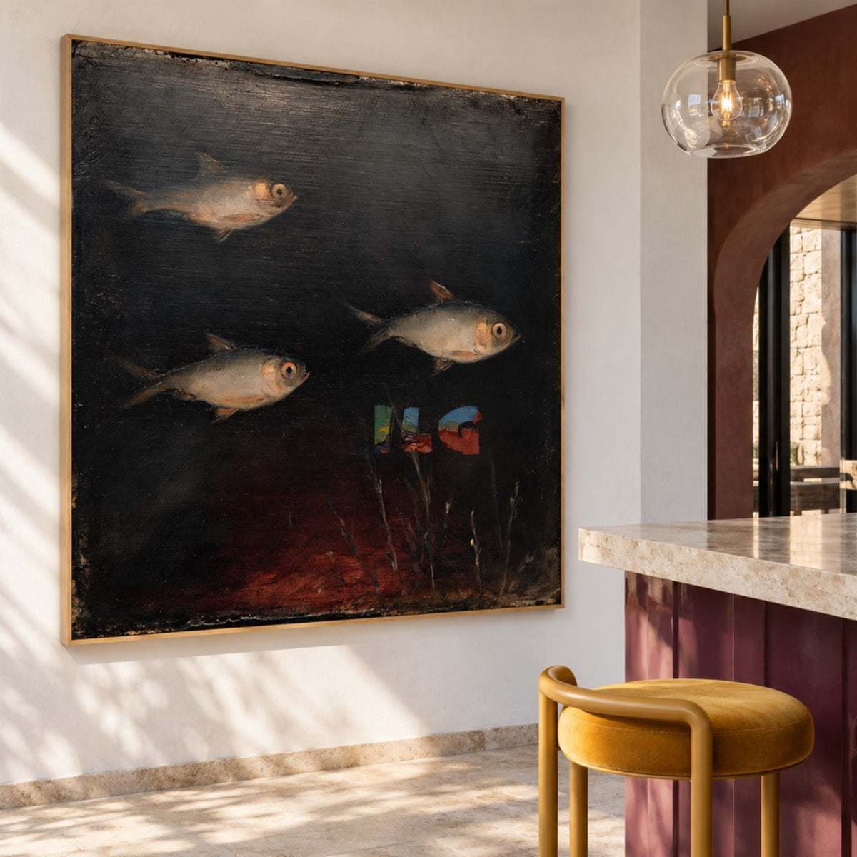 Shadowwater Trio – Vintage Three-Fish Wall Art