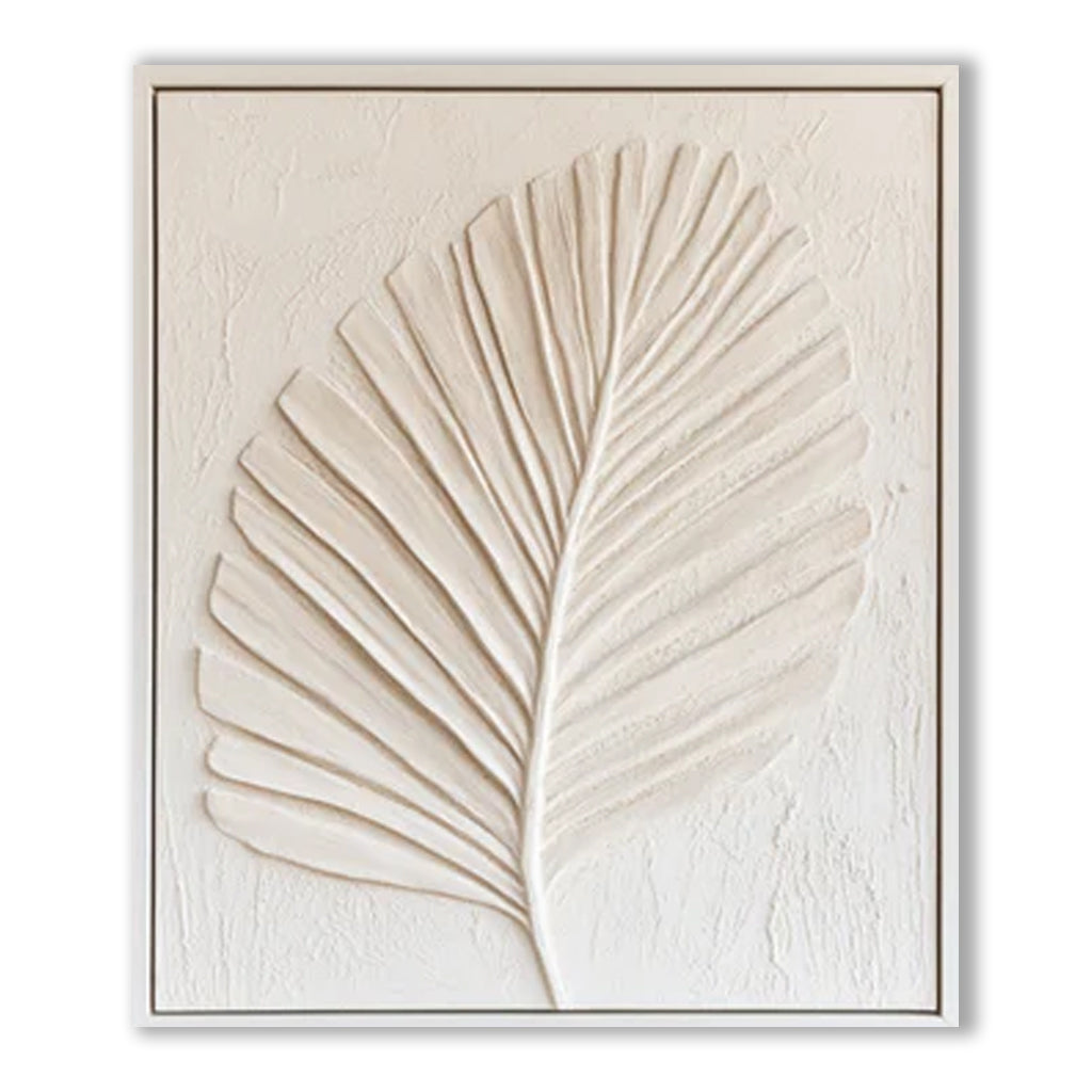 Textured Palm Leaf Wall Art