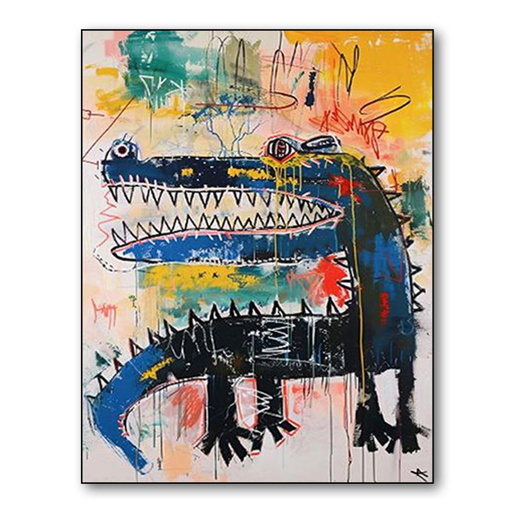 Urban Rex – Pop Graffiti Dinosaur Wall Art