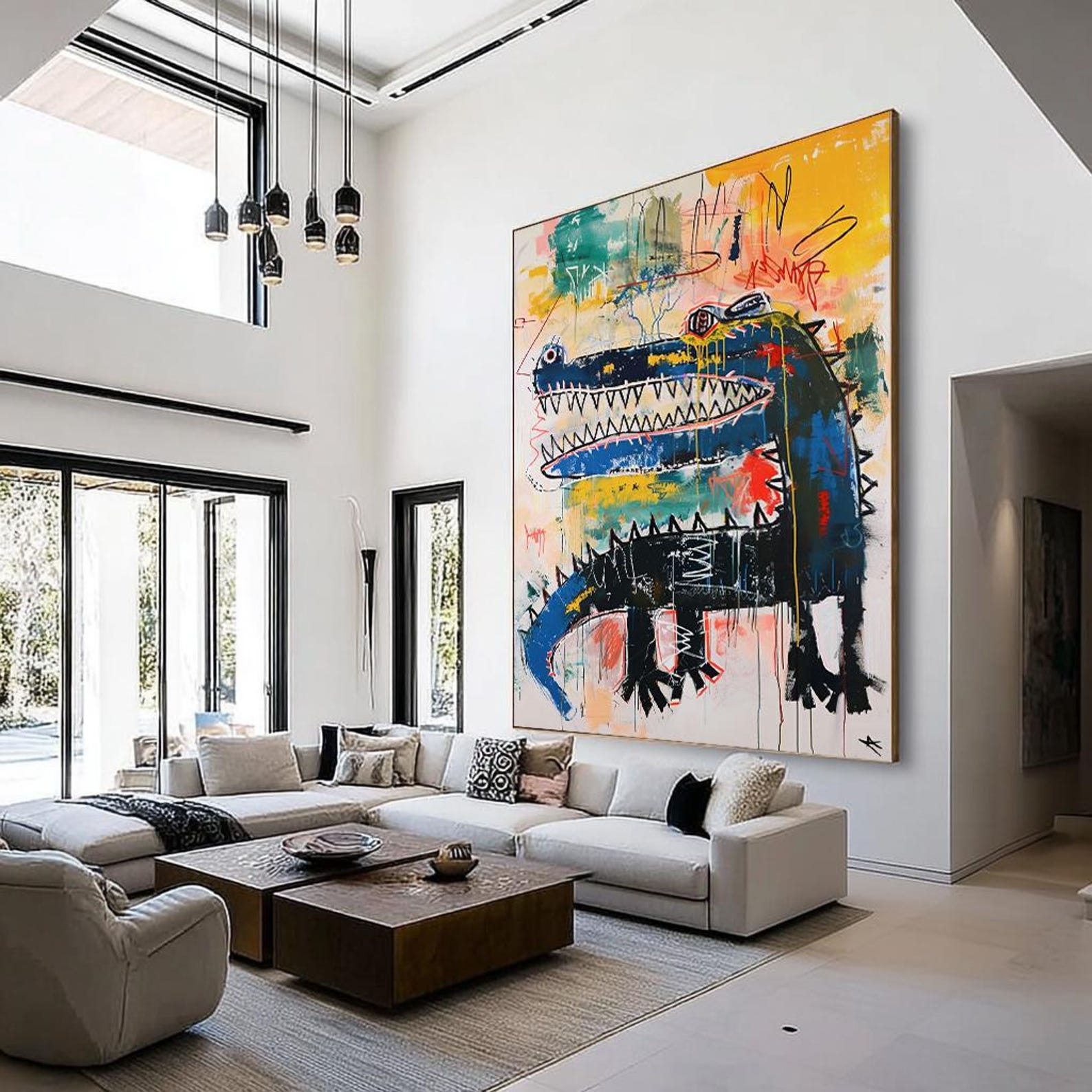 Urban Rex – Pop Graffiti Dinosaur Wall Art