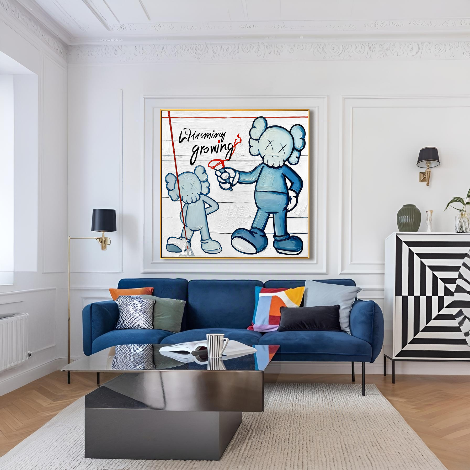 Charming Growing – Playful Contemporary Character Artwork