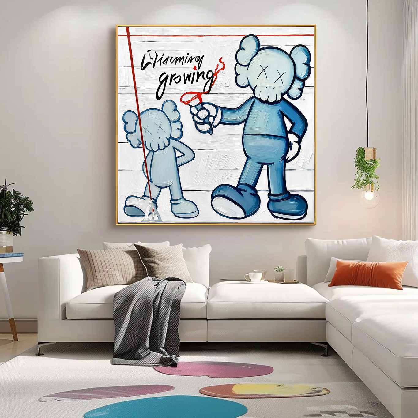 Charming Growing – Playful Contemporary Character Artwork