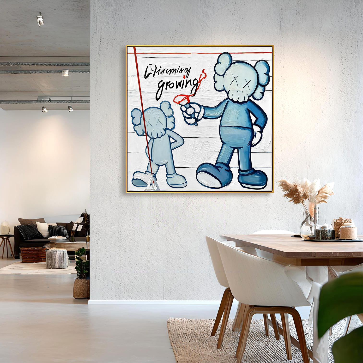 Charming Growing – Playful Contemporary Character Artwork