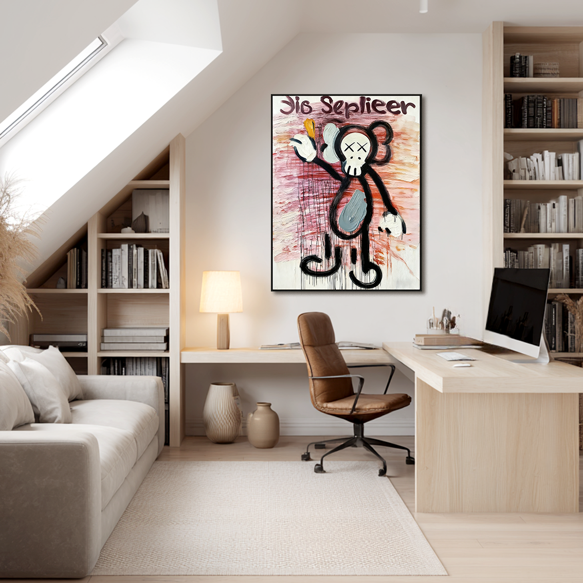 Sis Seplier – Expressive Character Wall Art for Modern Living Rooms