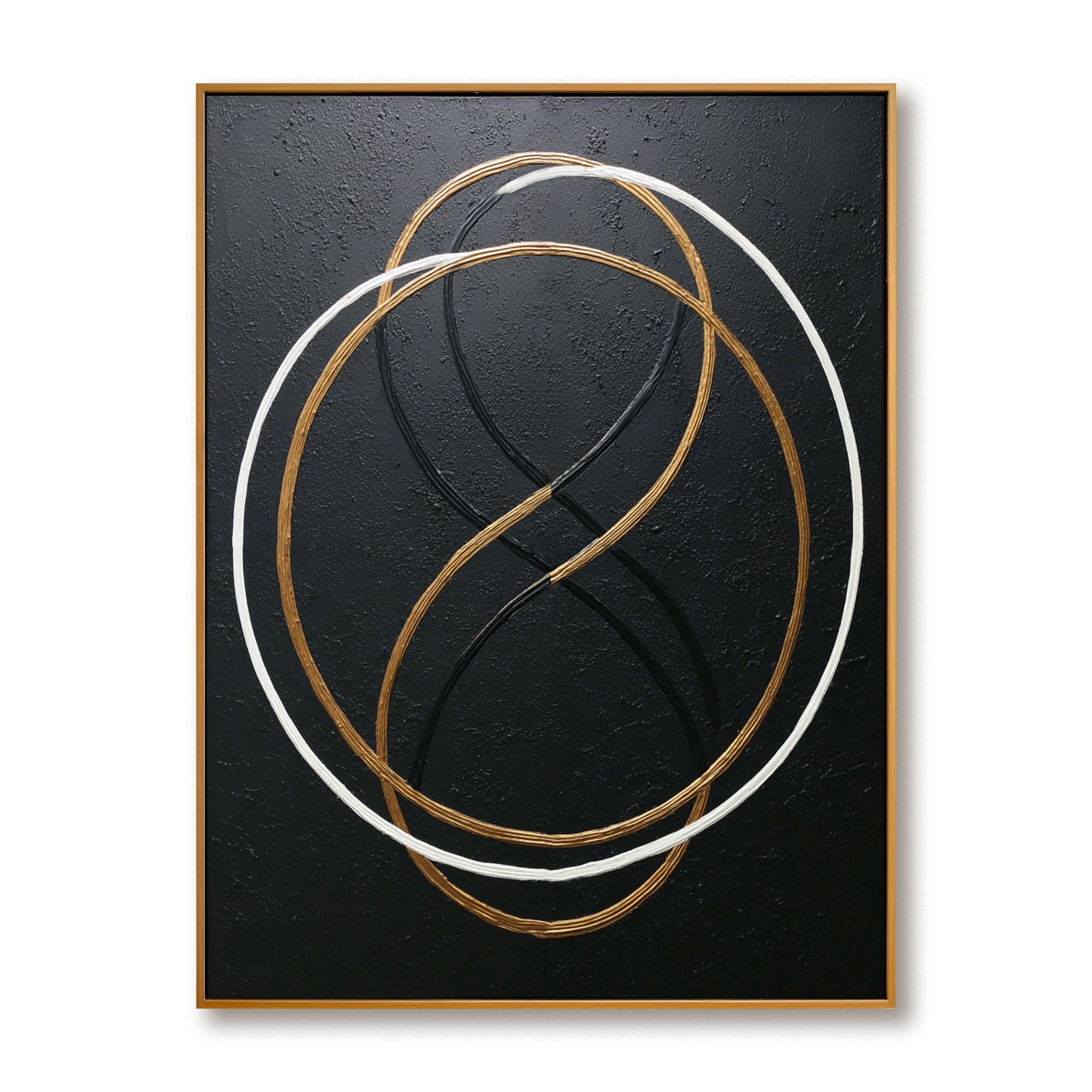 Overlapping Rings - Modern Minimalist Abstract Line Wall Art