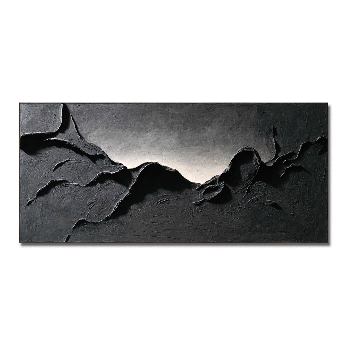 Still Rift – Large Textured Abstract Wall Art, Hand-Painted Modern Canvas