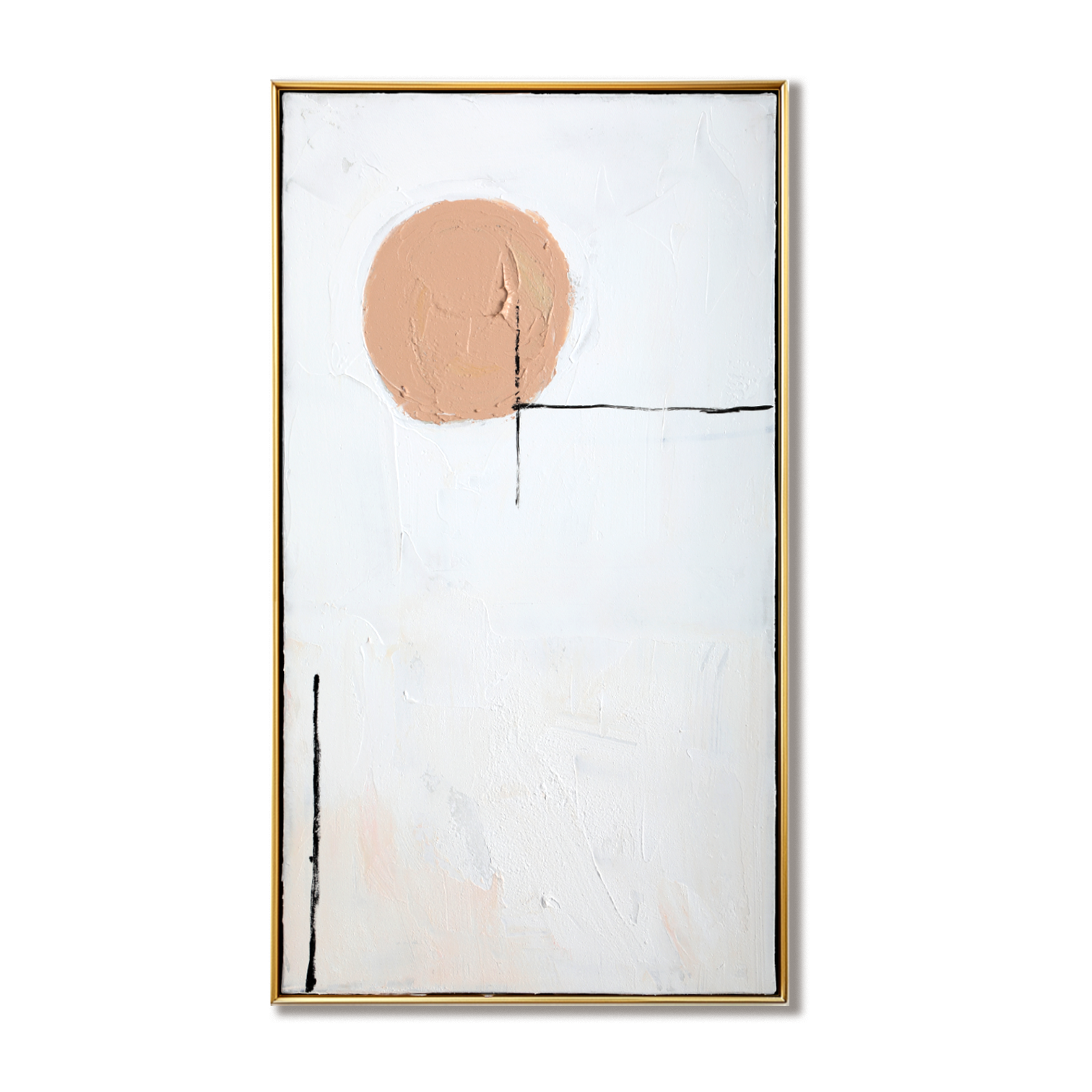 Soft Solace – Minimalist Textured Abstract Painting