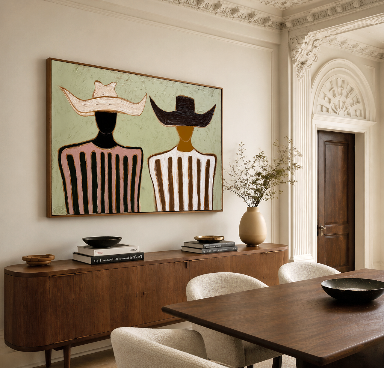 Bound by Balance - Minimalist Figurative Wall Art