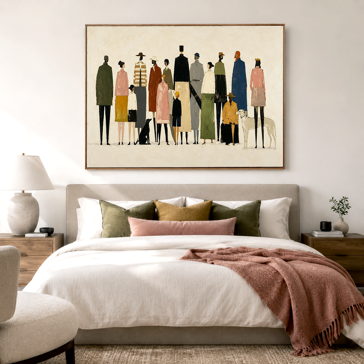 Gathered Horizons - Figurative Community Wall Art