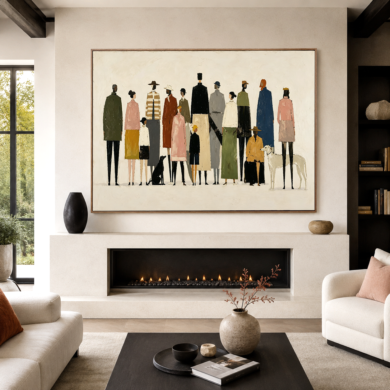Gathered Horizons - Figurative Community Wall Art