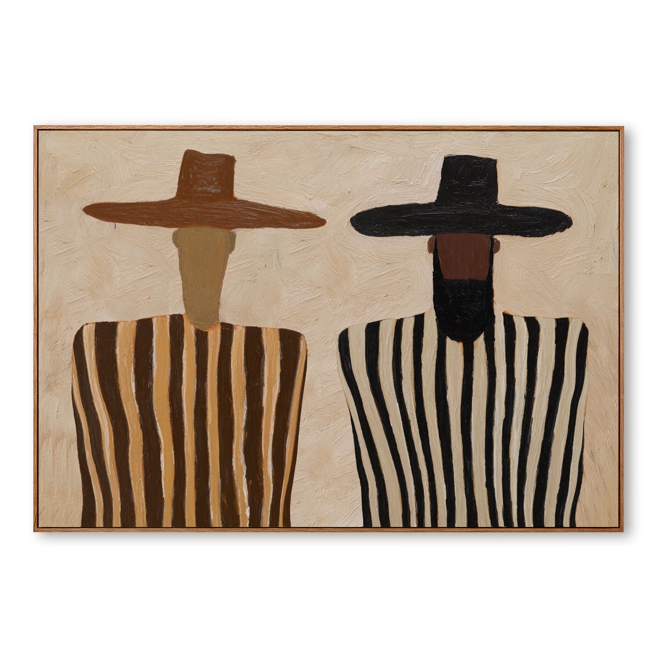 Quiet Companions - Minimalist Figurative Wall Art