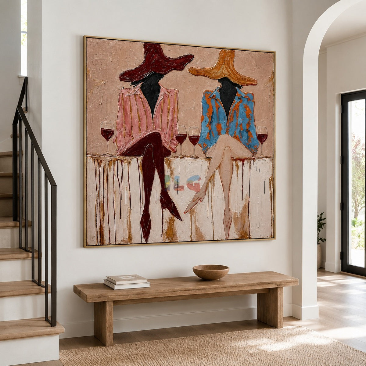Sienna Hat Social – Contemporary Figure Wall Art