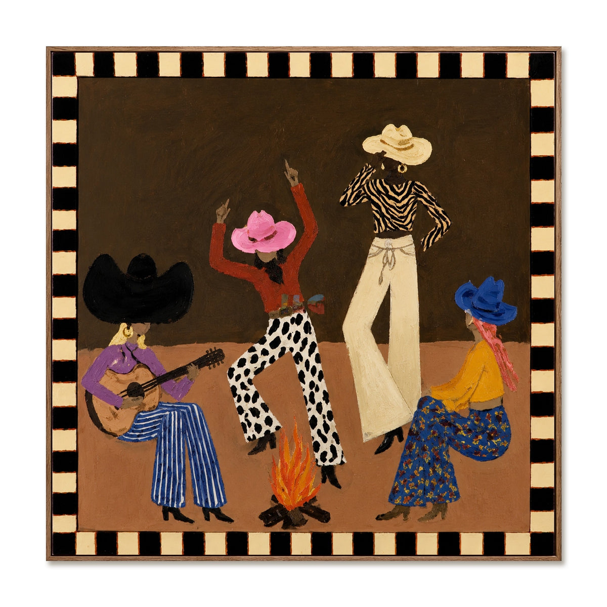 Desert Hat Rhythm – Western Figure Wall Art