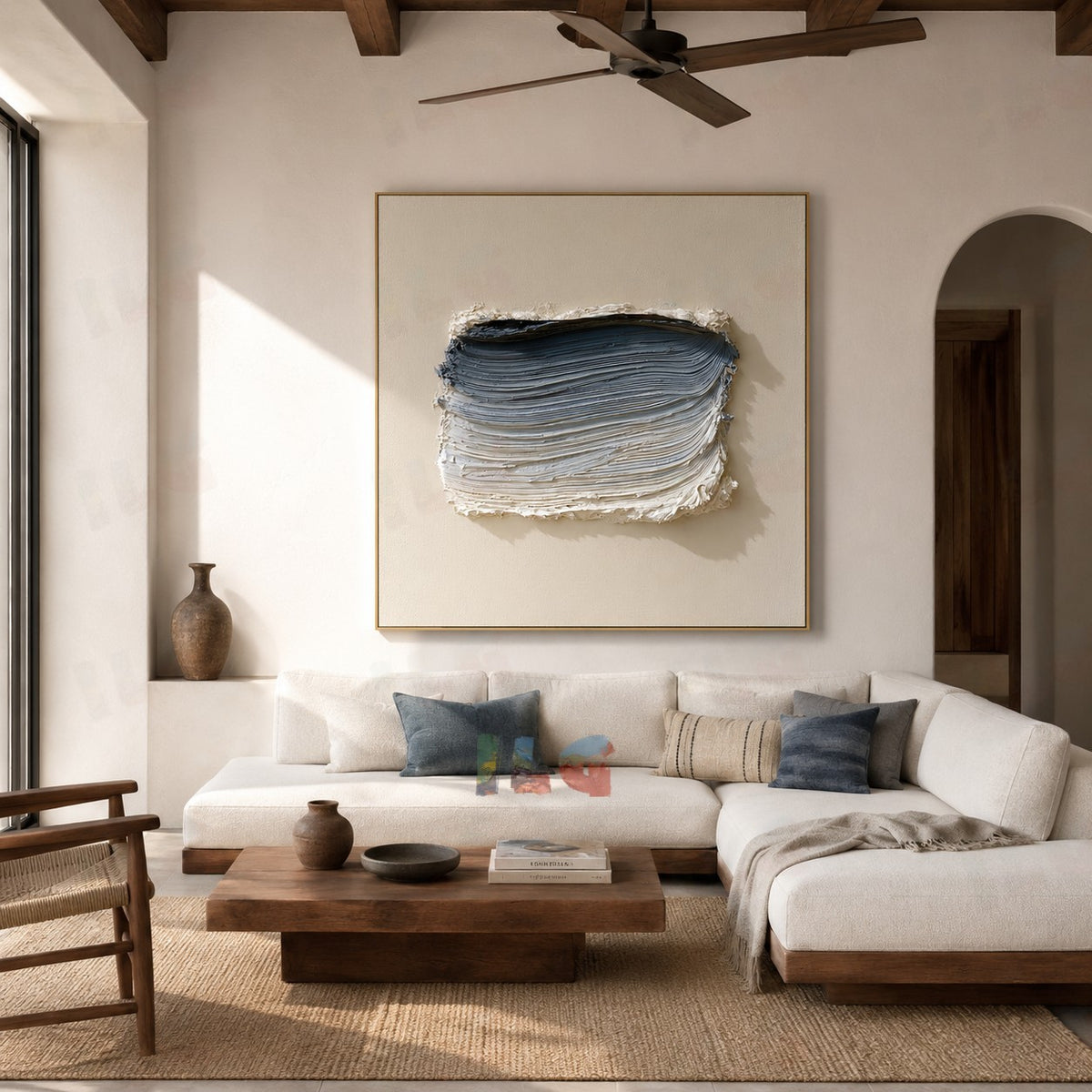 Coastal Rhythm – Modern Textured Wall Art