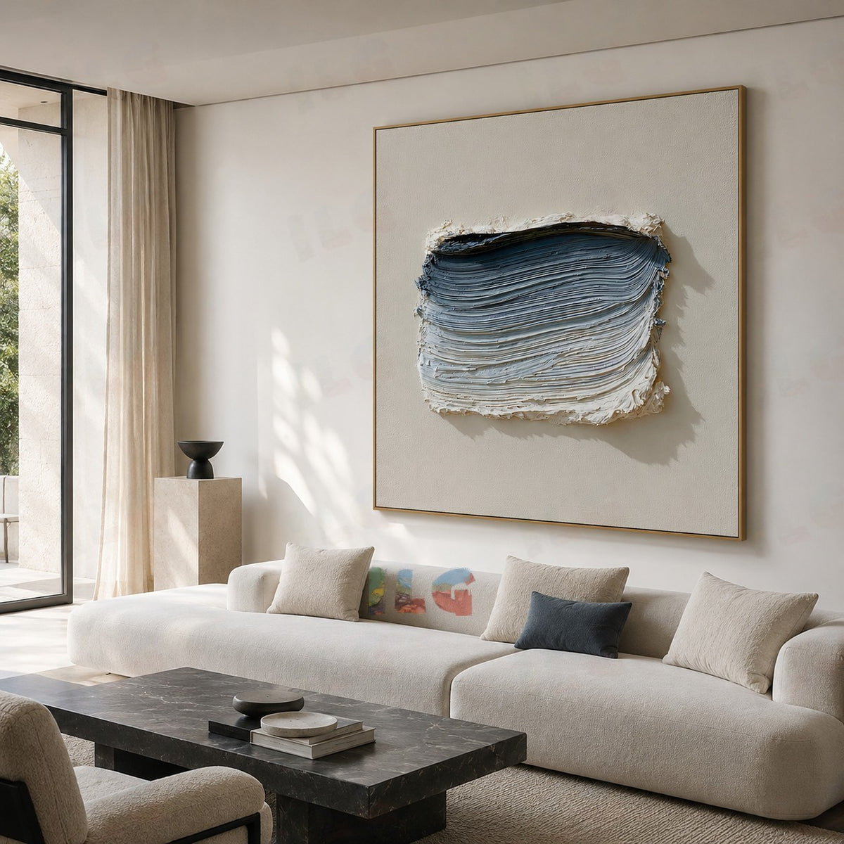 Coastal Rhythm – Modern Textured Wall Art