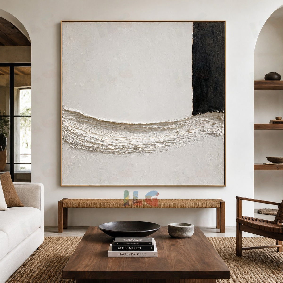 Coastal Silence – Modern Textured Wall Art