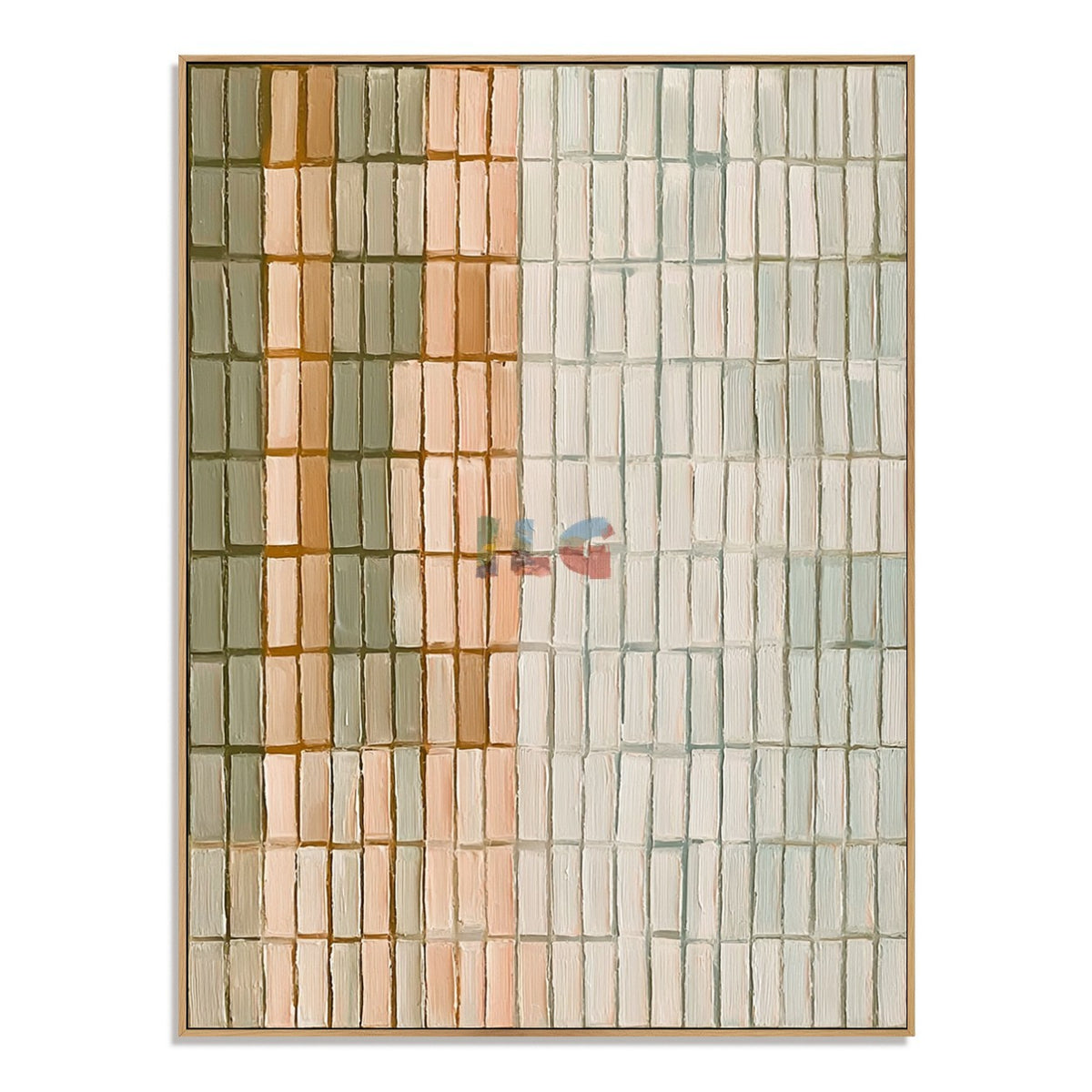 Linen Block Sequence – Neutral Textured Abstract Wall Art