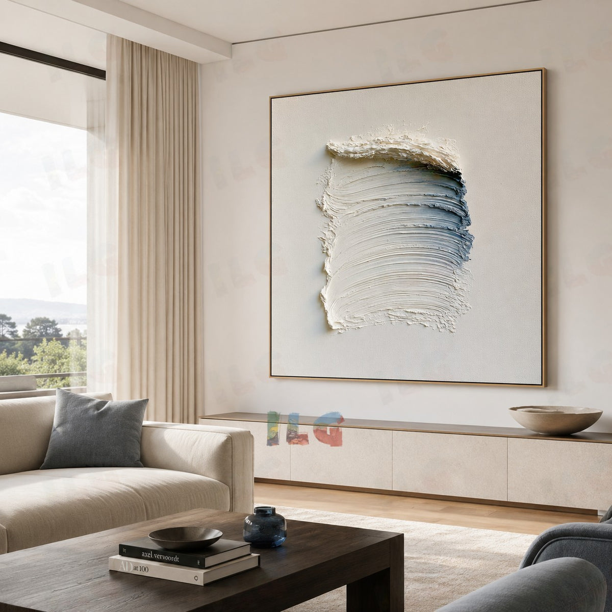 Ocean Mist – Modern Textured Wall Art