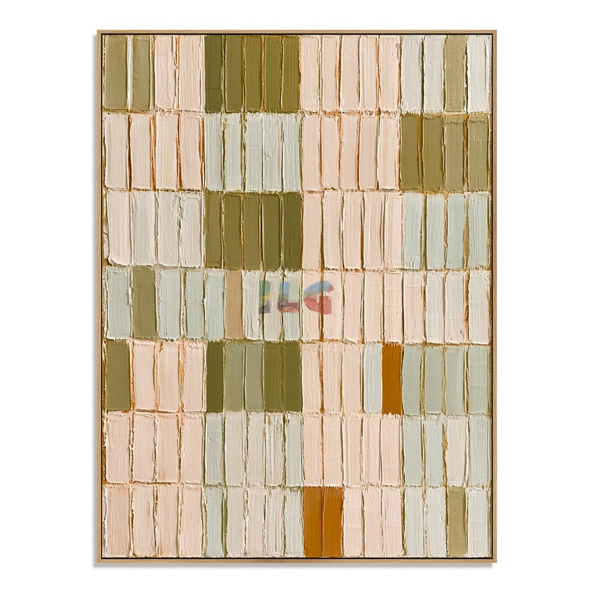 Olive Ivory Rhythm – Neutral Textured Abstract Wall Art