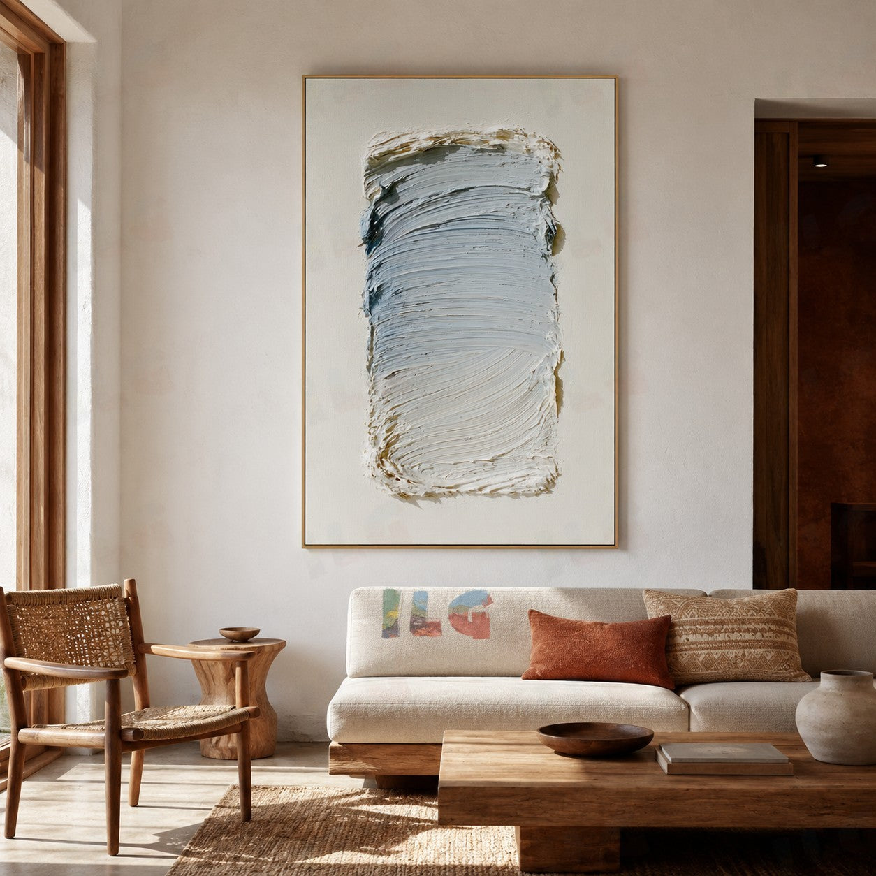 Slate Passage – Vertical Texture Acoustic Wall Art