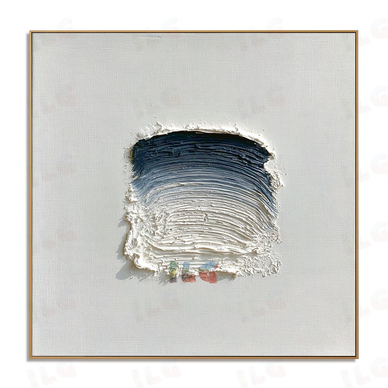 Still Form Drift – Minimal Sculpted Texture Abstract Wall Art