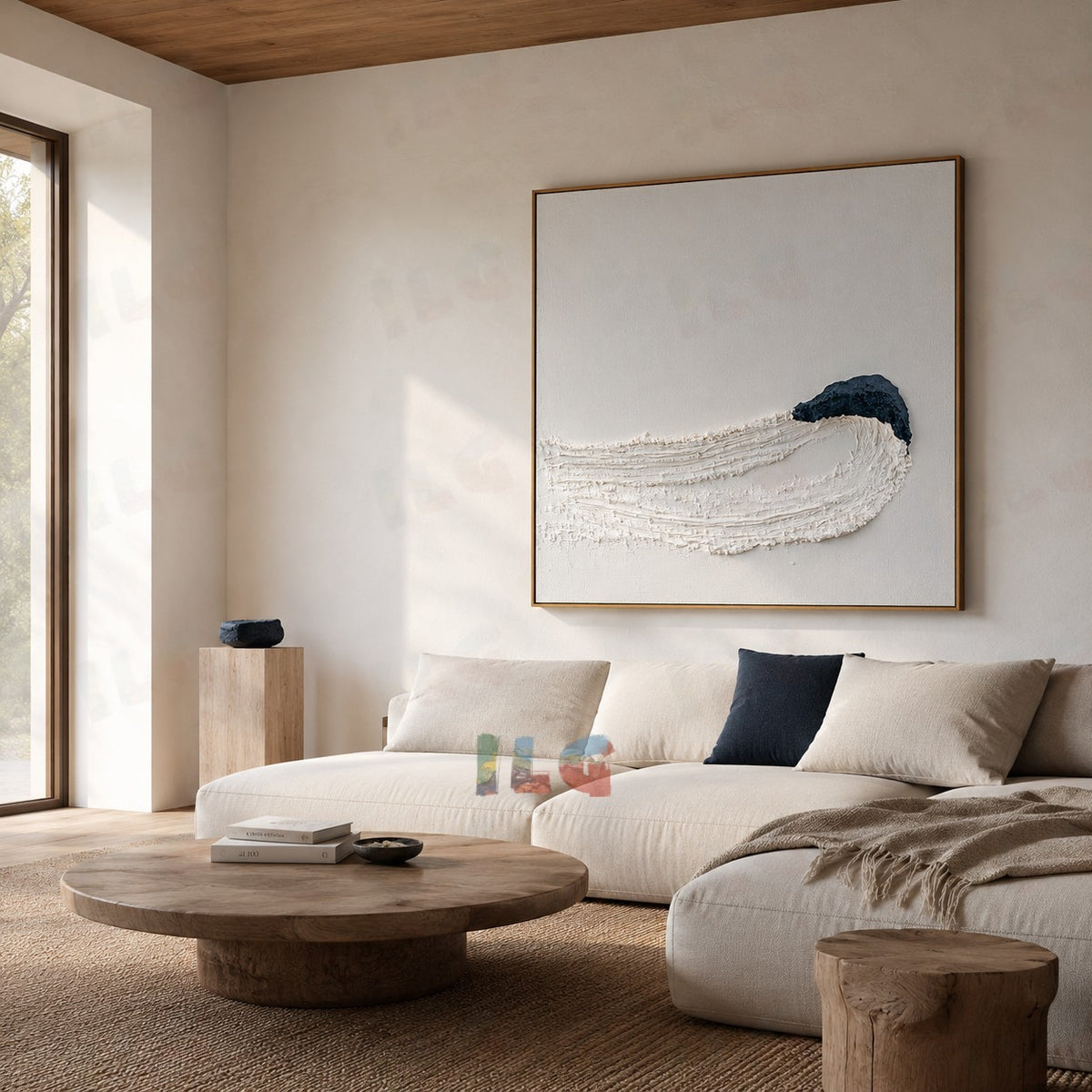 Tidal Form – Modern Textured Wall Art