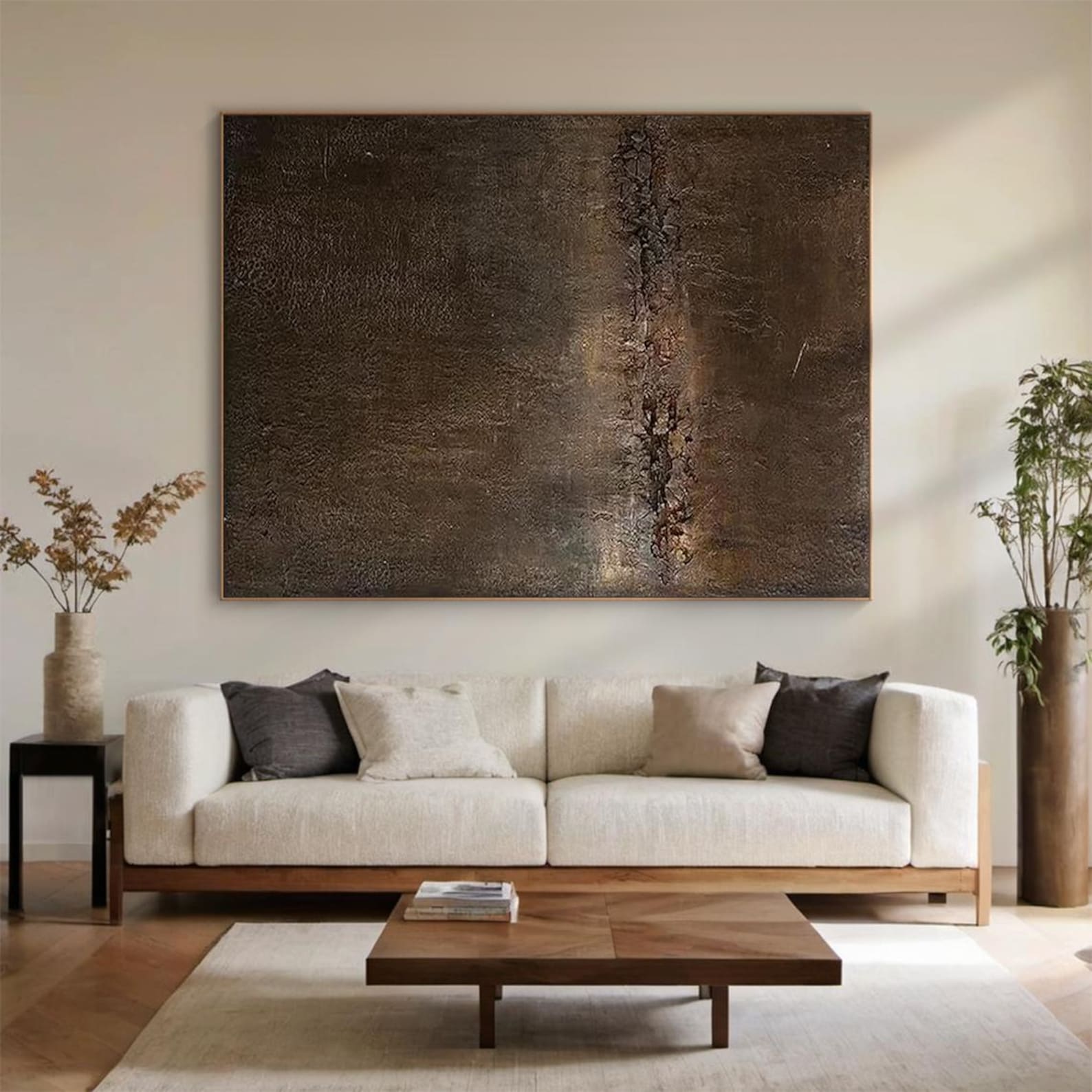 Inner Horizon – Textured Abstract Wall Art with Meditative Depth