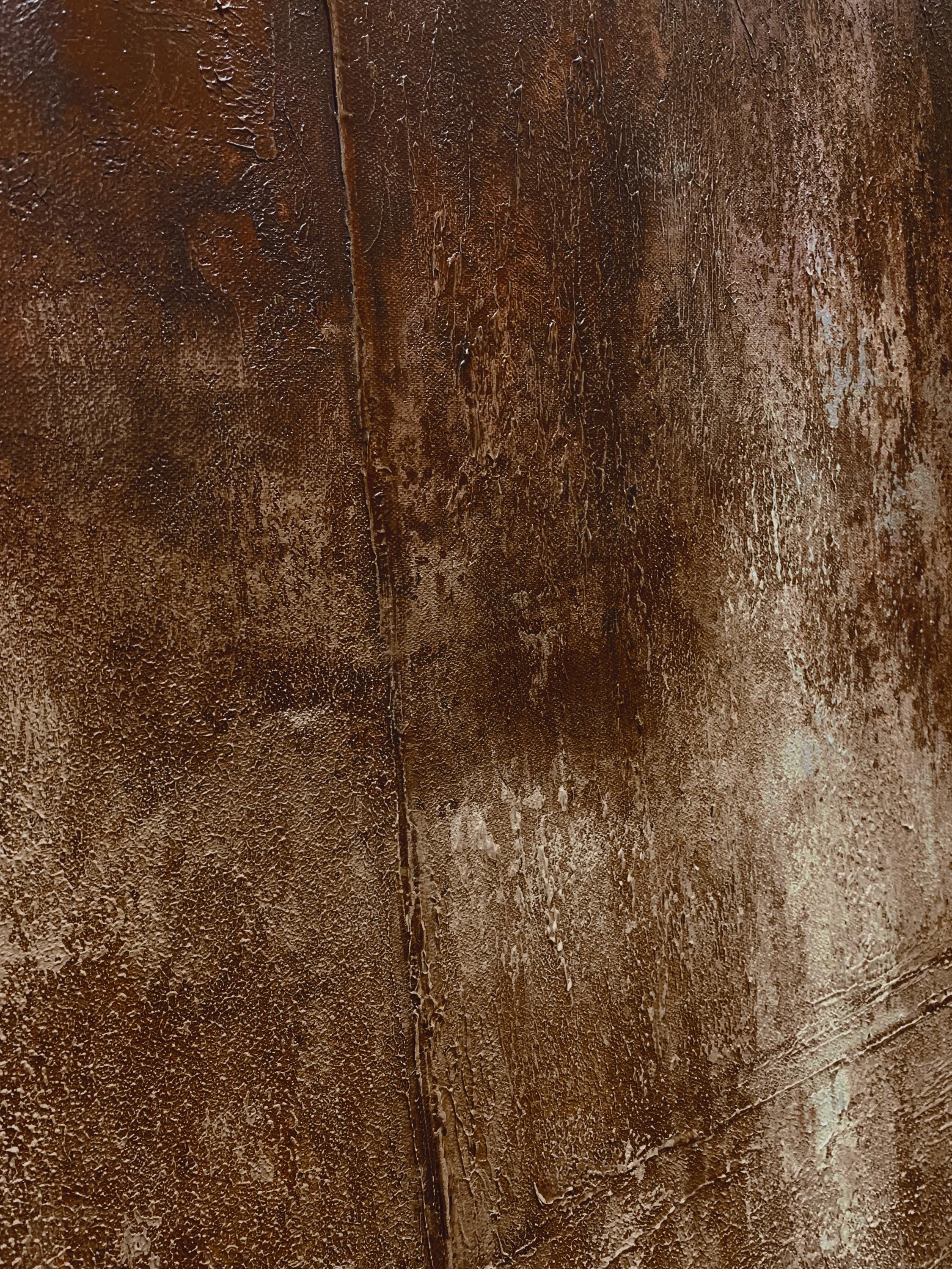 Quiet Interval – Textured Abstract Wall Art with Calm Vertical Presence