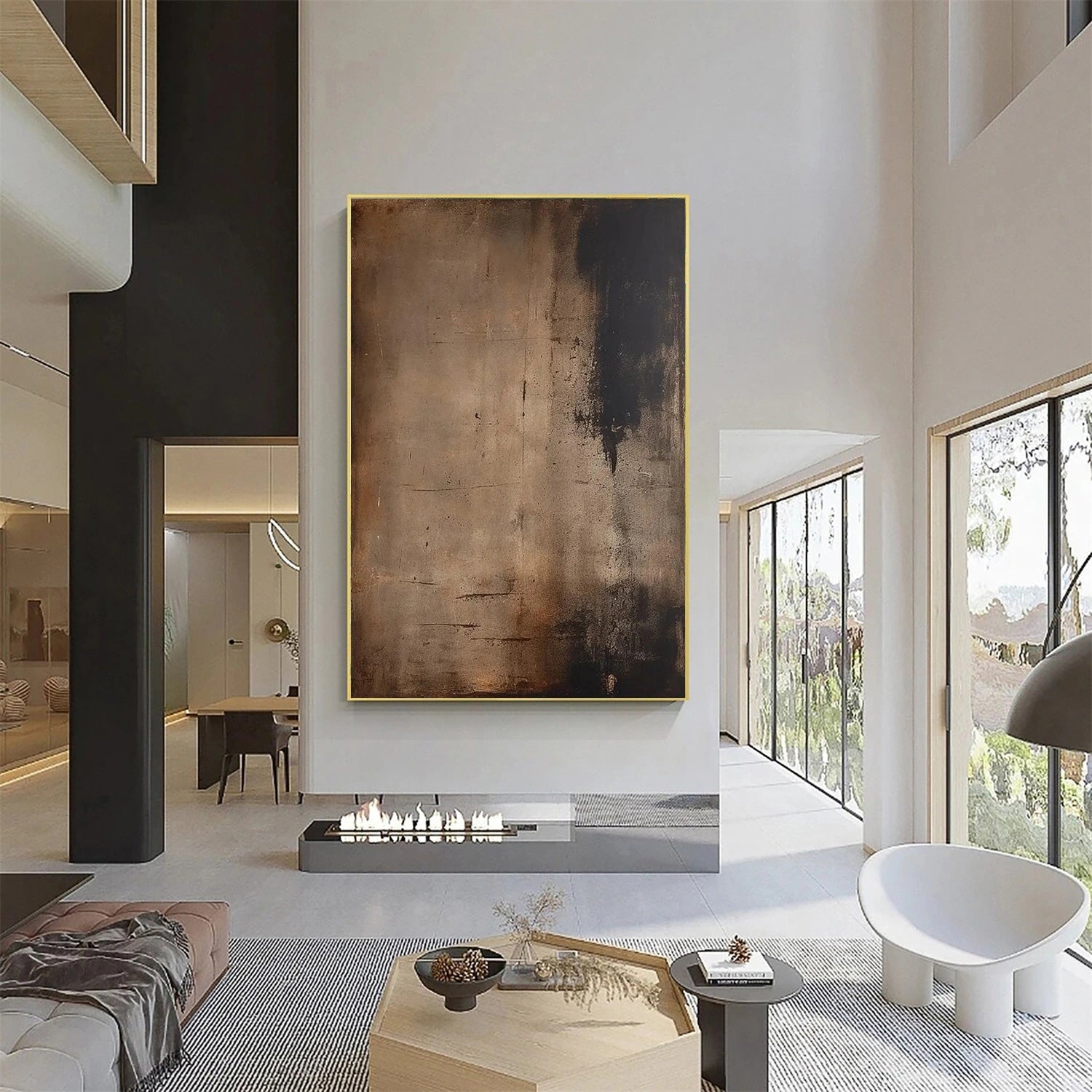 Silent Patina – Textured Abstract Wall Art Inspired by Time and Stillness