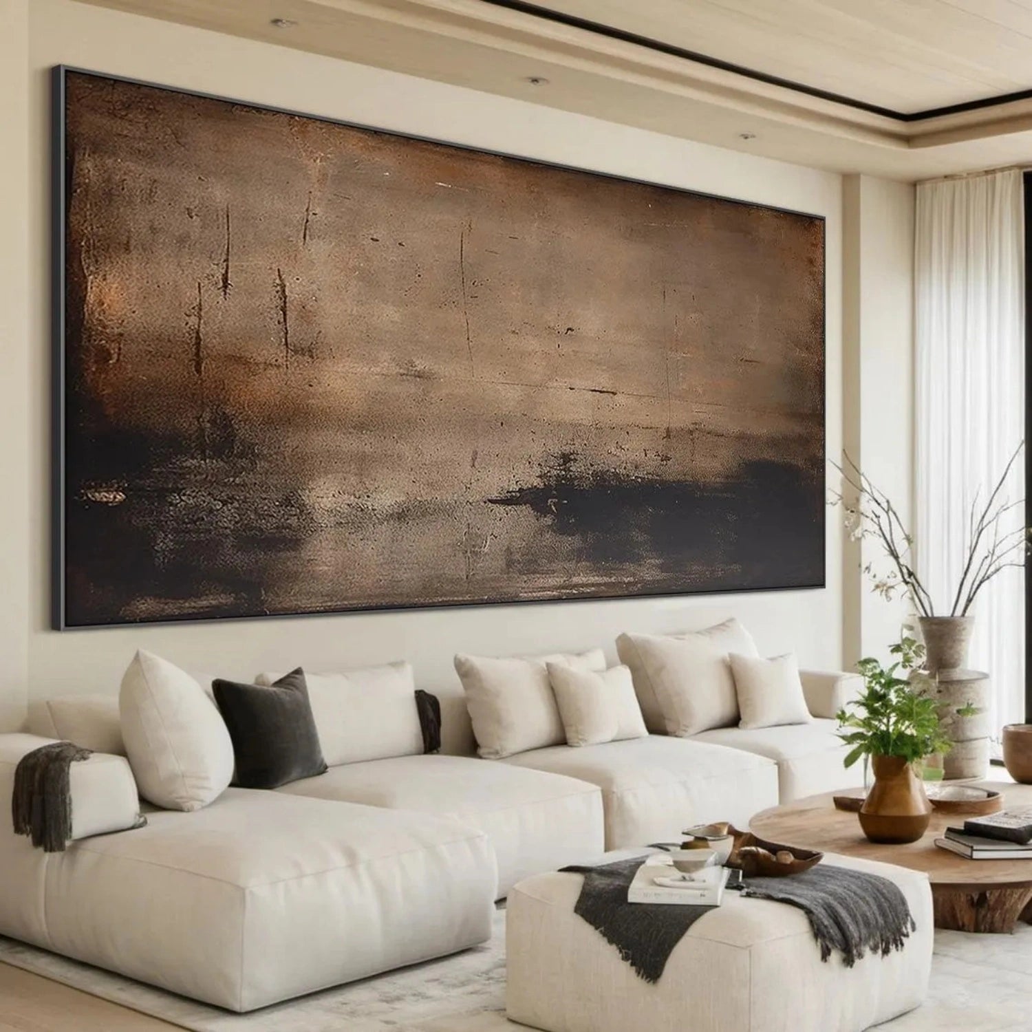 Silent Patina – Textured Abstract Wall Art Inspired by Time and Stillness