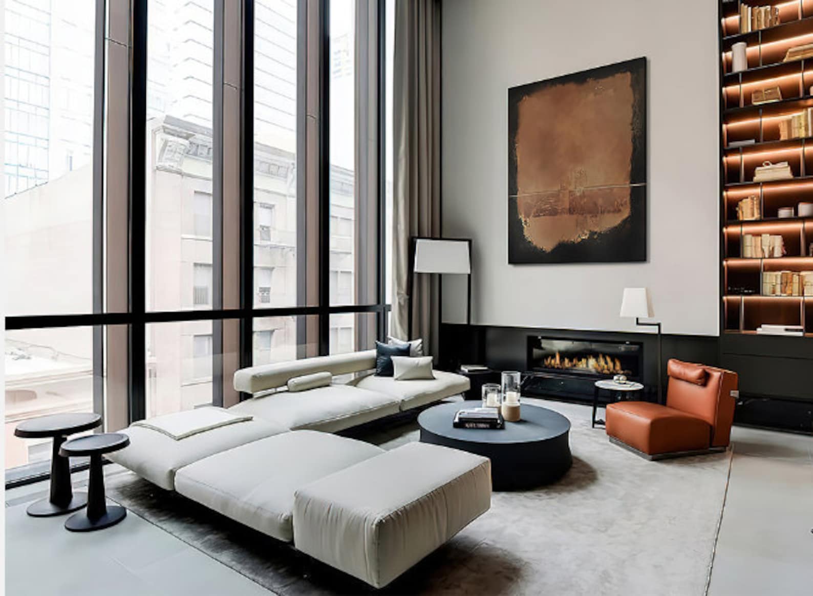 Still Center – Textured Abstract Wall Art with Quiet Balance