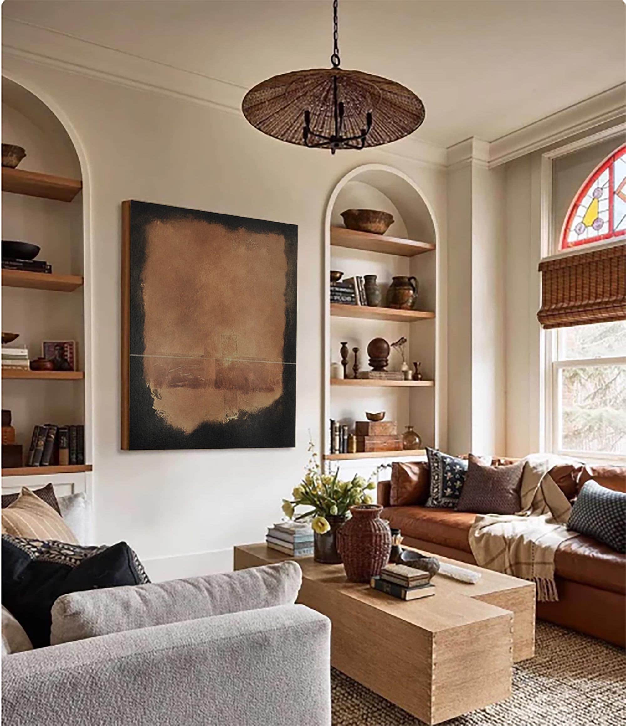 Still Center – Textured Abstract Wall Art with Quiet Balance