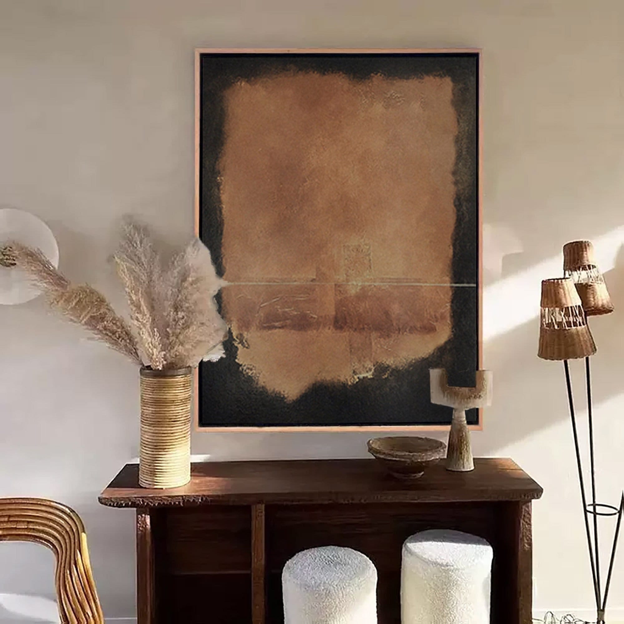 Still Center – Textured Abstract Wall Art with Quiet Balance