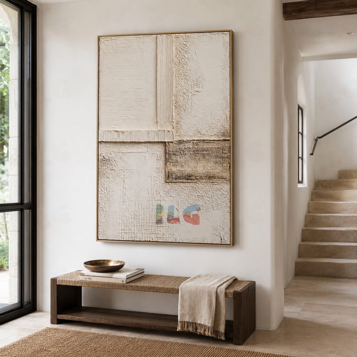 Architectural Silence – Abstract Textured Wall Art