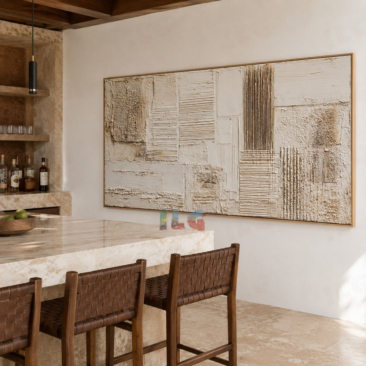 Architectural Whisper – Abstract Textured Wall Art
