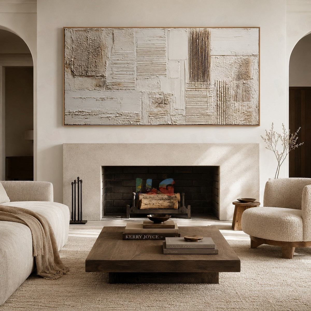 Architectural Whisper – Abstract Textured Wall Art