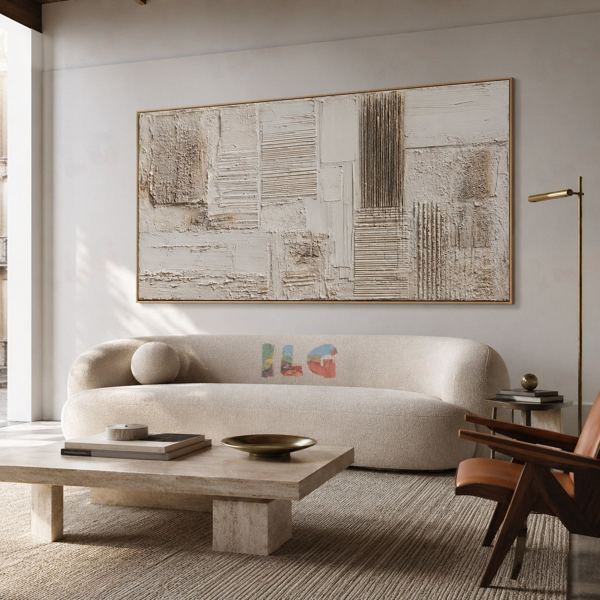 Architectural Whisper – Abstract Textured Wall Art