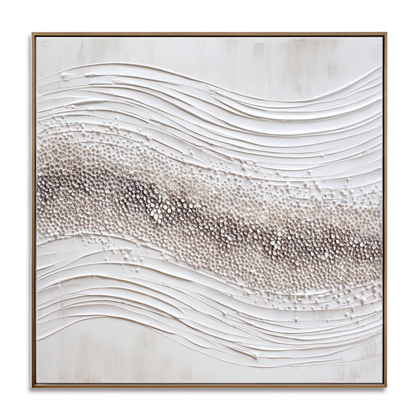 Gentle Current – Handcrafted Textured Abstract Wall Art