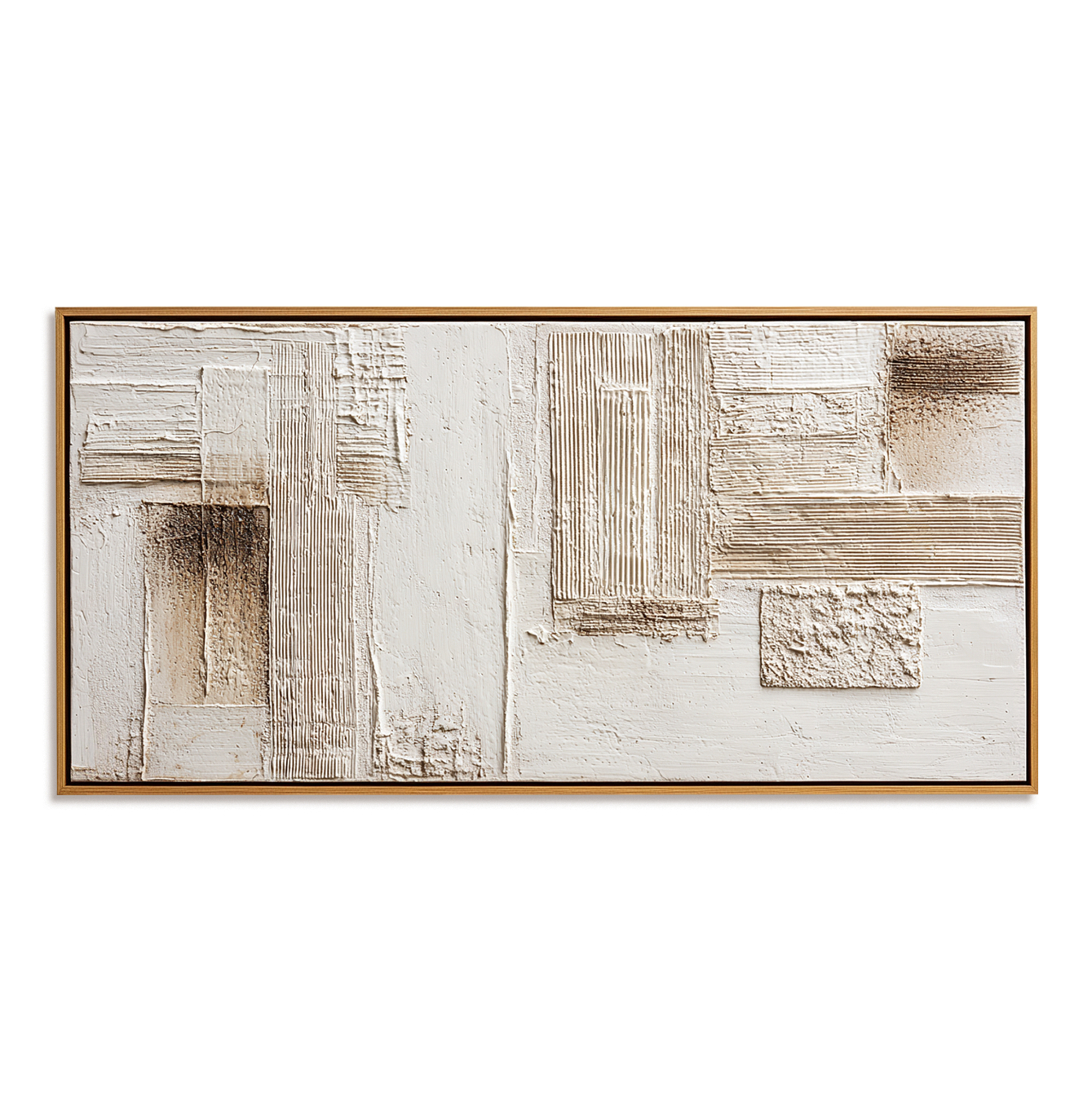Intervals of Calm – Wabi-Sabi Textured Abstract Wall Art