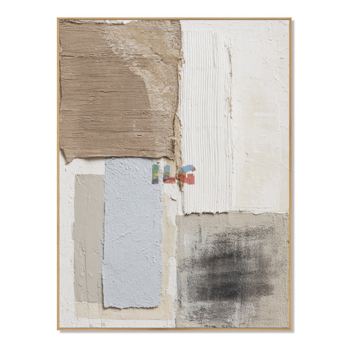Ivory Terrain – Architectural Neutral Textured Abstract Wall Art