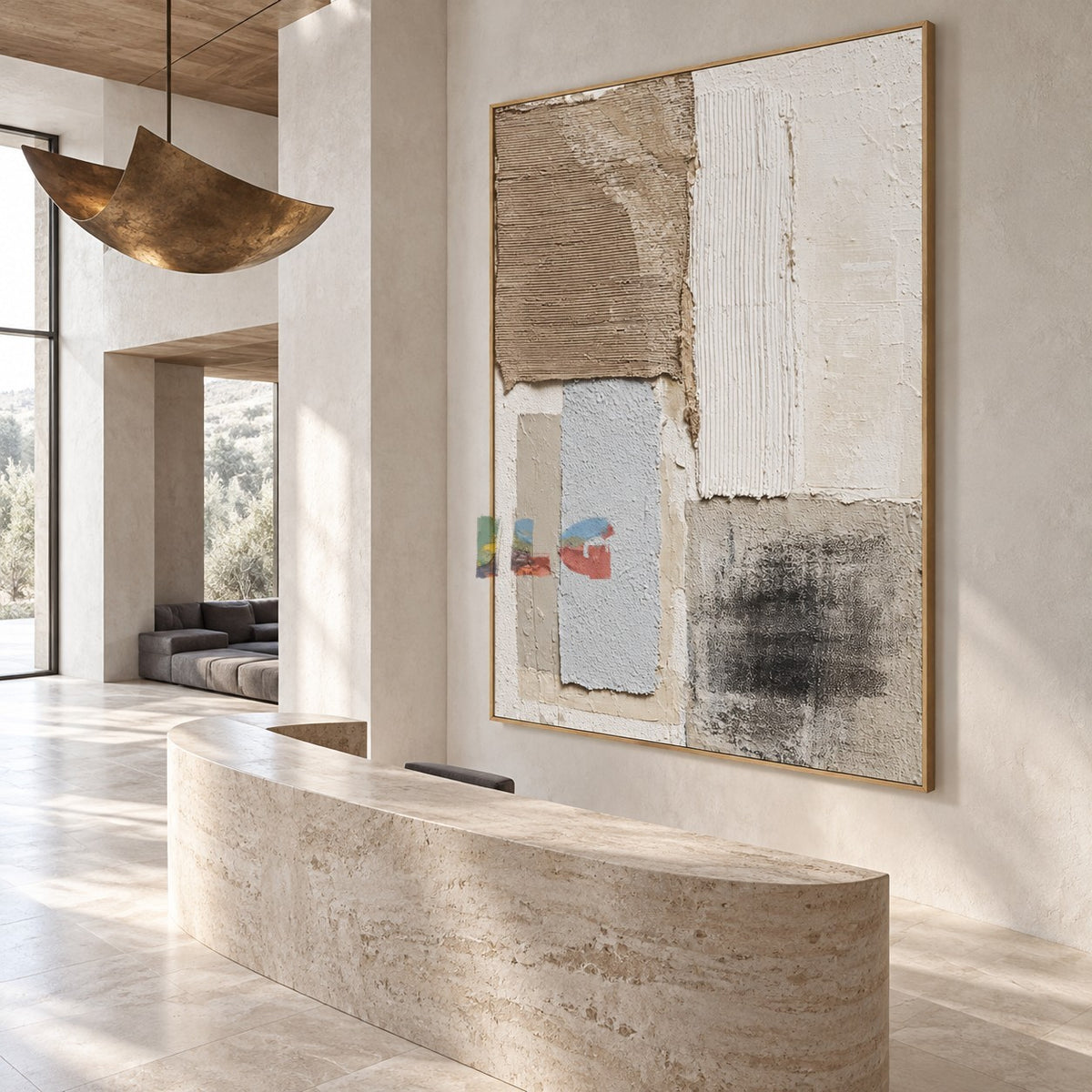 Ivory Terrain – Architectural Neutral Textured Abstract Wall Art