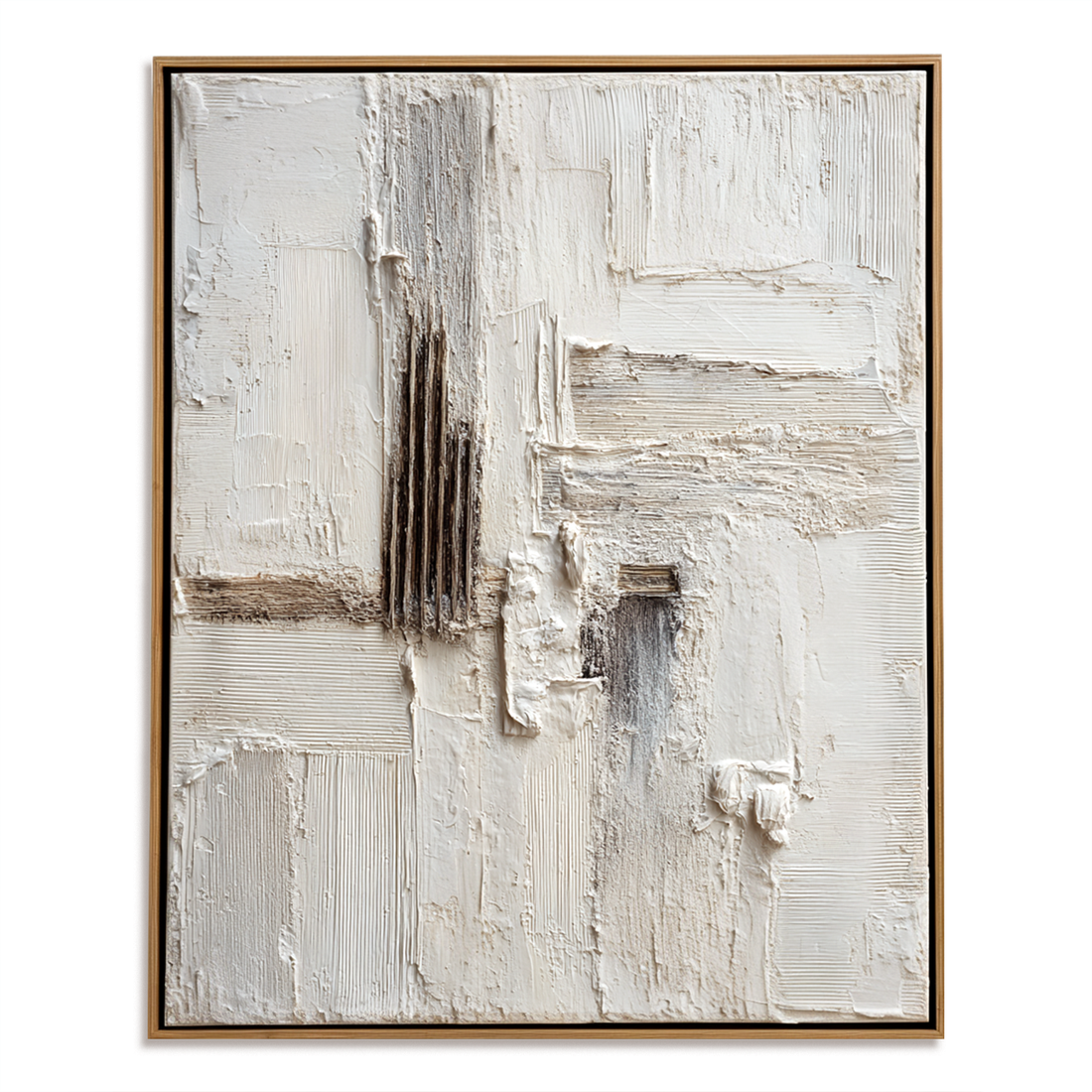 Photo inspiration: Hand Textured Canvas Art Reference: Wabi Sabi Textured Abstract Wall Art Hand Painted Minimalist Neutral