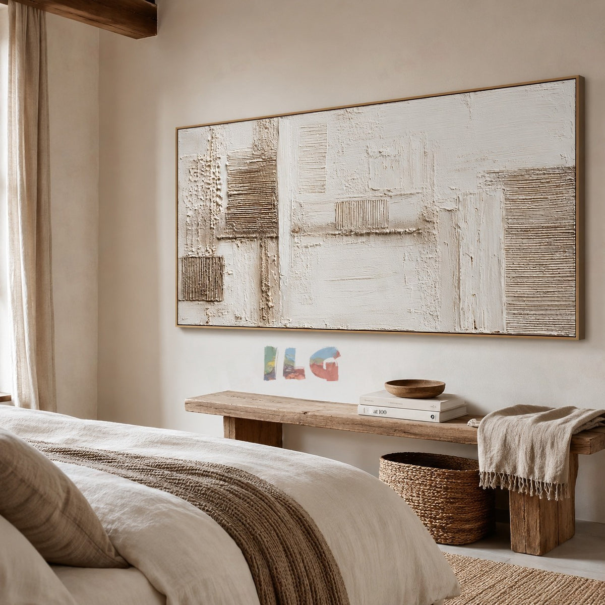 Linen Architecture – Abstract Textured Wall Art