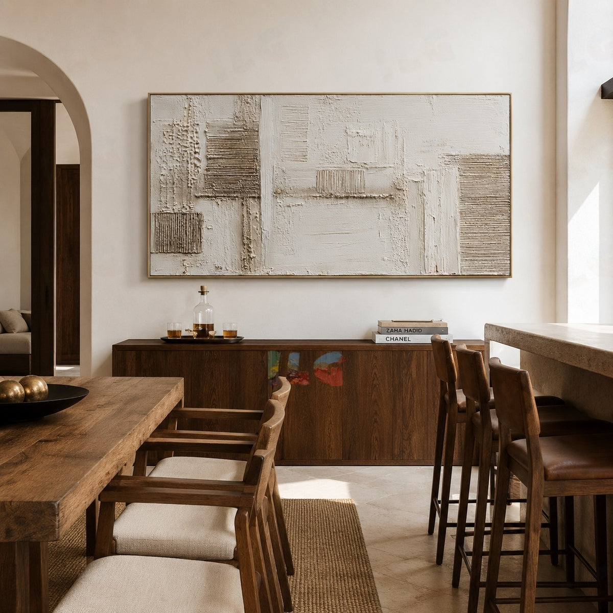 Linen Architecture – Abstract Textured Wall Art